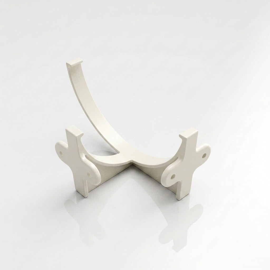 Half Round Aluminium Gutter Fascia Bracket 125mm — RAL 9010