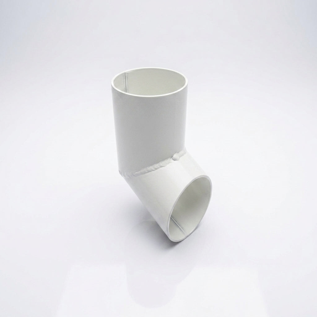 63mm Diameter Flush Joint Aluminium Downpipe Shoe — RAL 9016