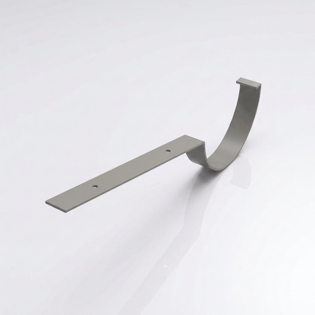 130mm Aluminium Gutter Top Rafter Bracket — RAL 7036