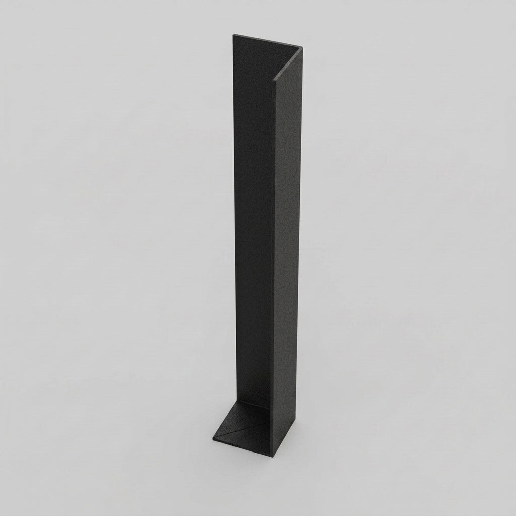 L Return Fascia Board Angle Covers – Aluminium Corner Fascia — Textured Black / 90 Deg External Angle