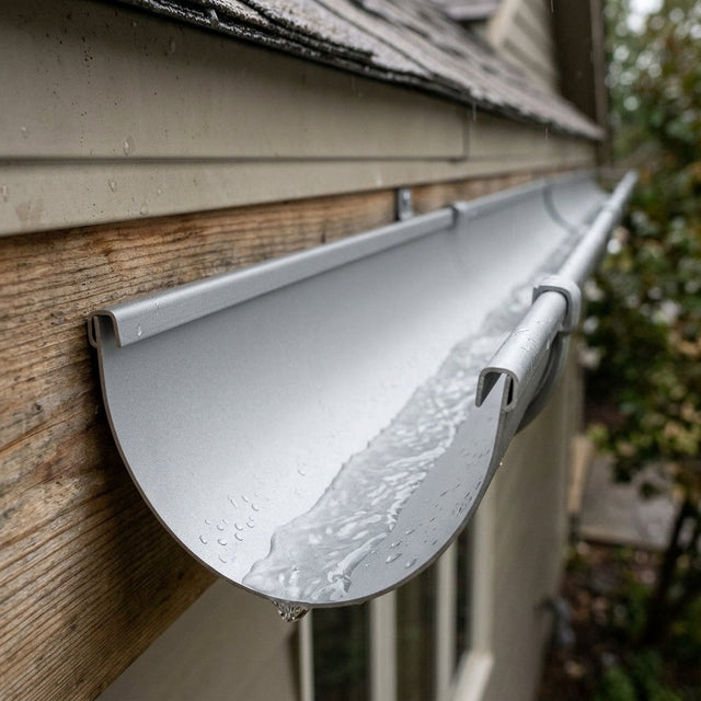 Aluminium Deepflow Gutter Sample - Standard Profile