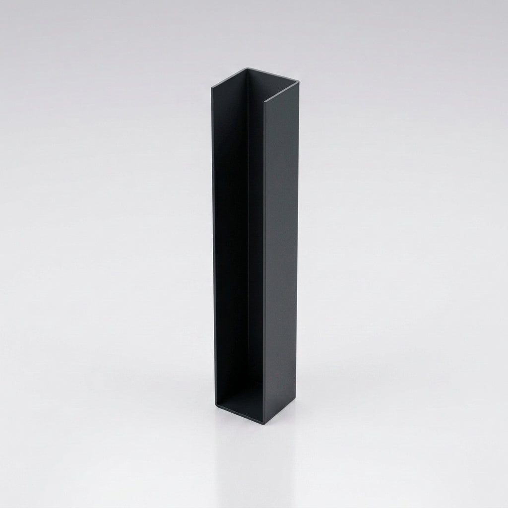 UF1 Aluminium Fascia Board Joint Cover - U Return Profile — RAL 7021