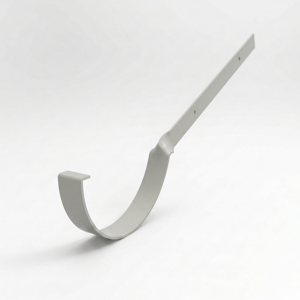 Half Round Aluminium Gutter Side Rafter Bracket 125mm — RAL 7035
