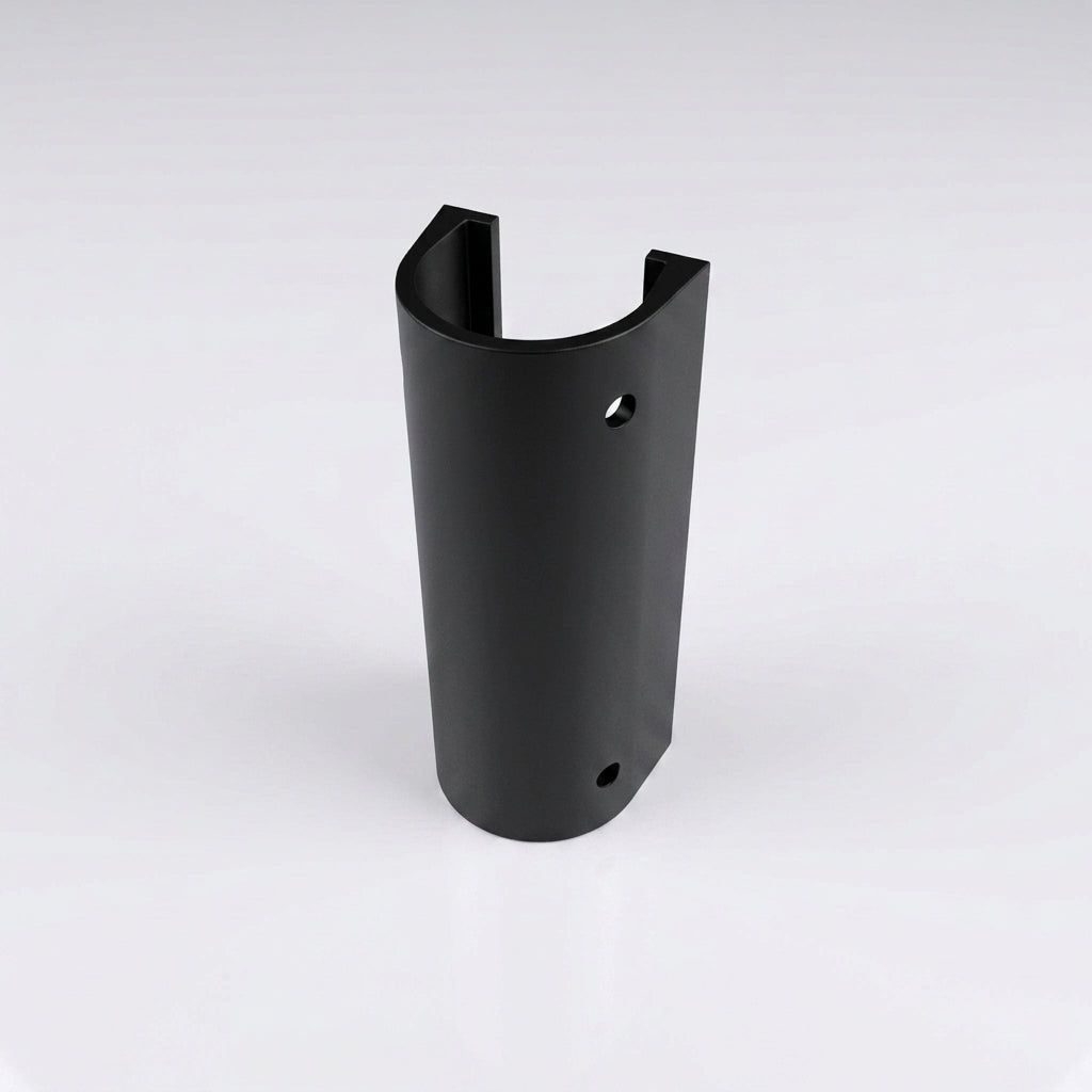 76mm Diameter Aluminium Downpipe Access Plate — RAL 9005
