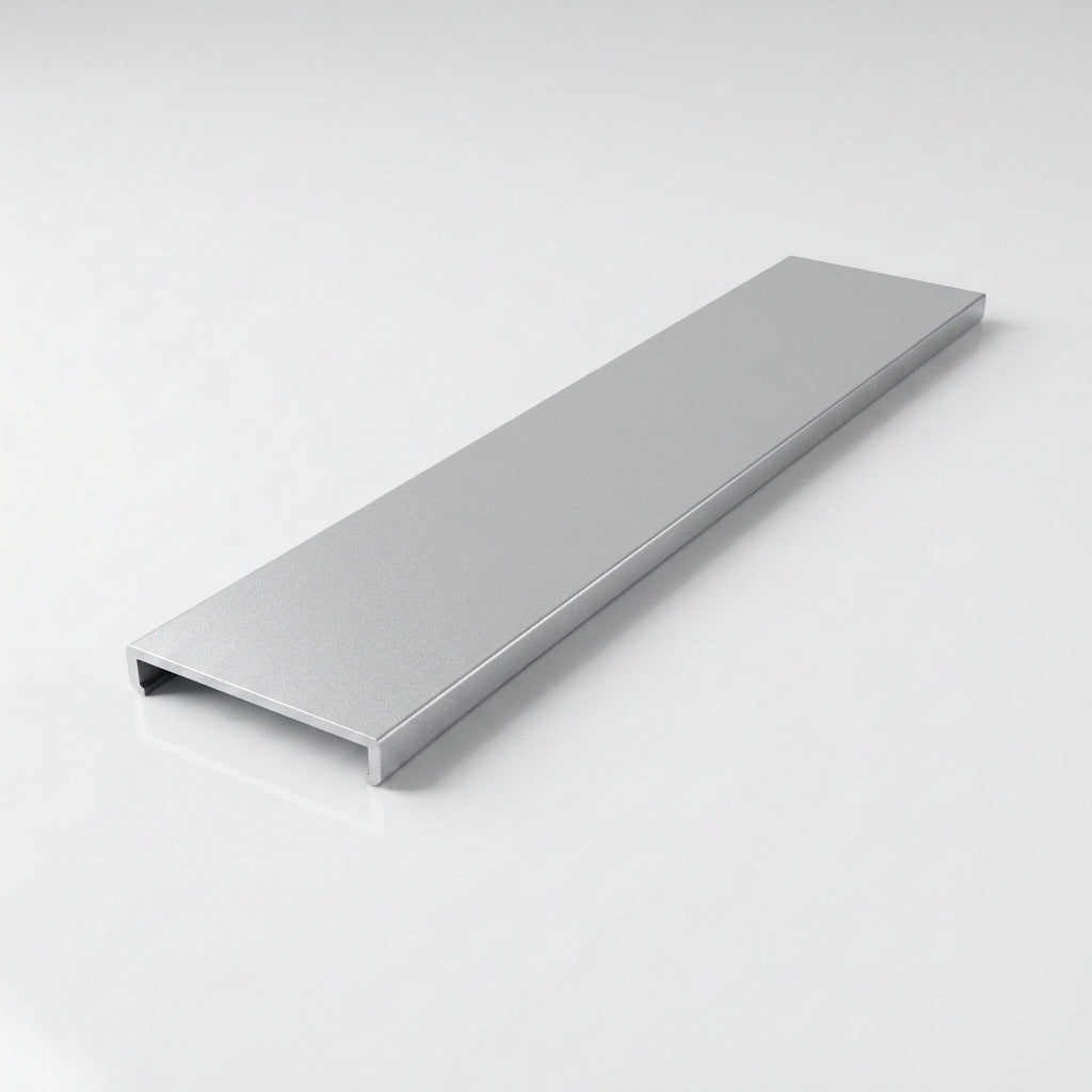 Aluminium Soffit Board Joint Cover — RAL 9006