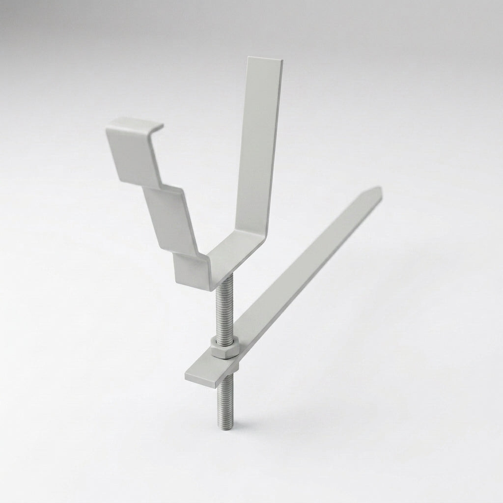 Moulded Ogee Gutter Rise and Fall Bracket 125 x 100mm — RAL 7035