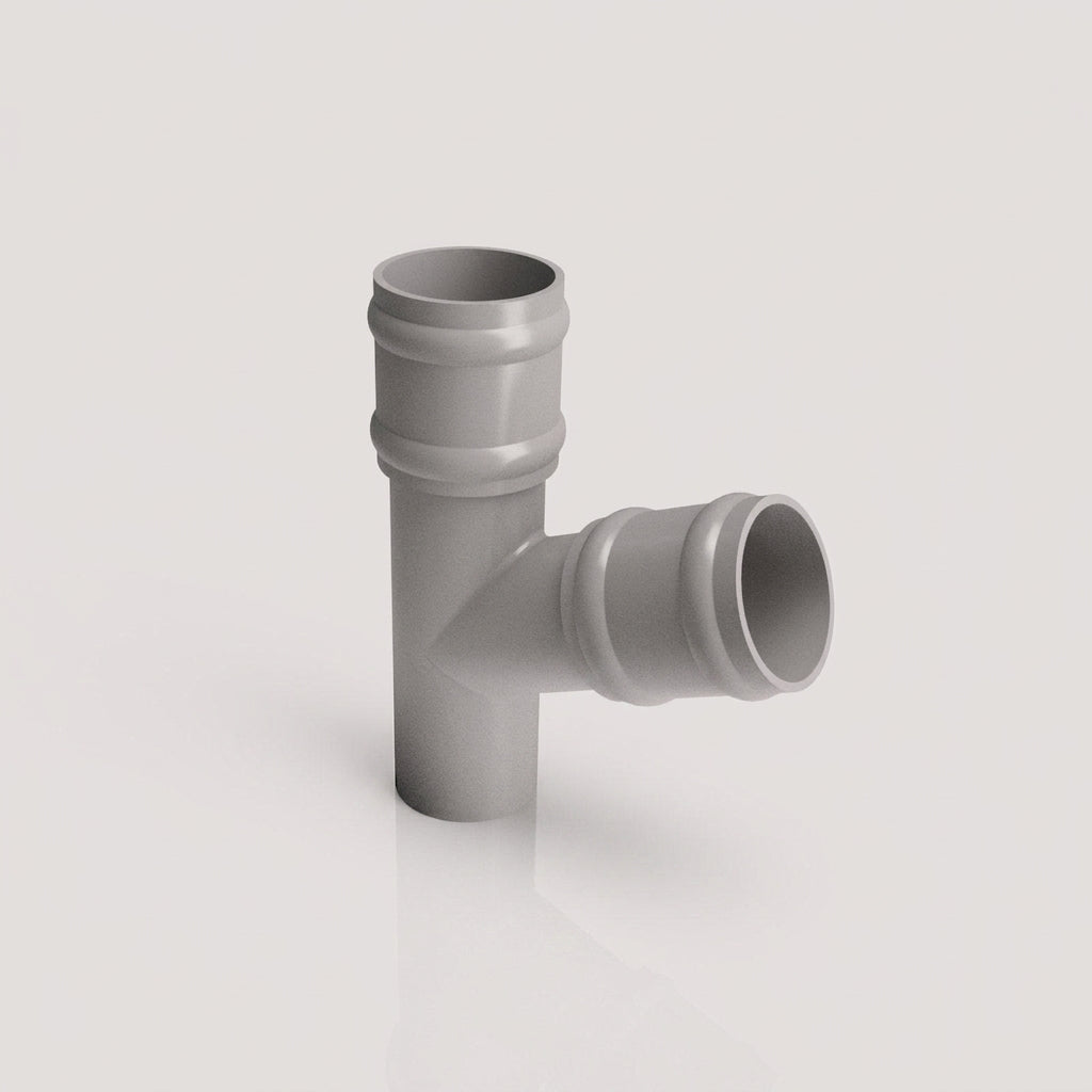 63mm Diameter Traditional Downpipe Branches 92.5° & 112.5° — RAL 7036 / 112.5 Degrees