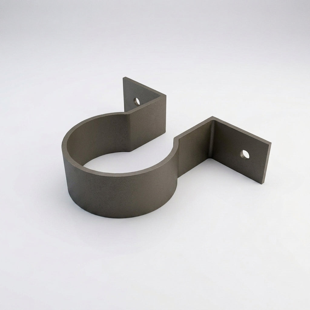 76mm Aluminium Downpipe Clip – Flush Joint — RAL 7022