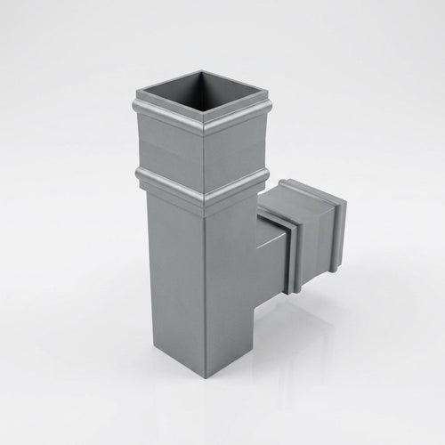72x72mm Traditional Square Aluminium Downpipe Branches (view 2)