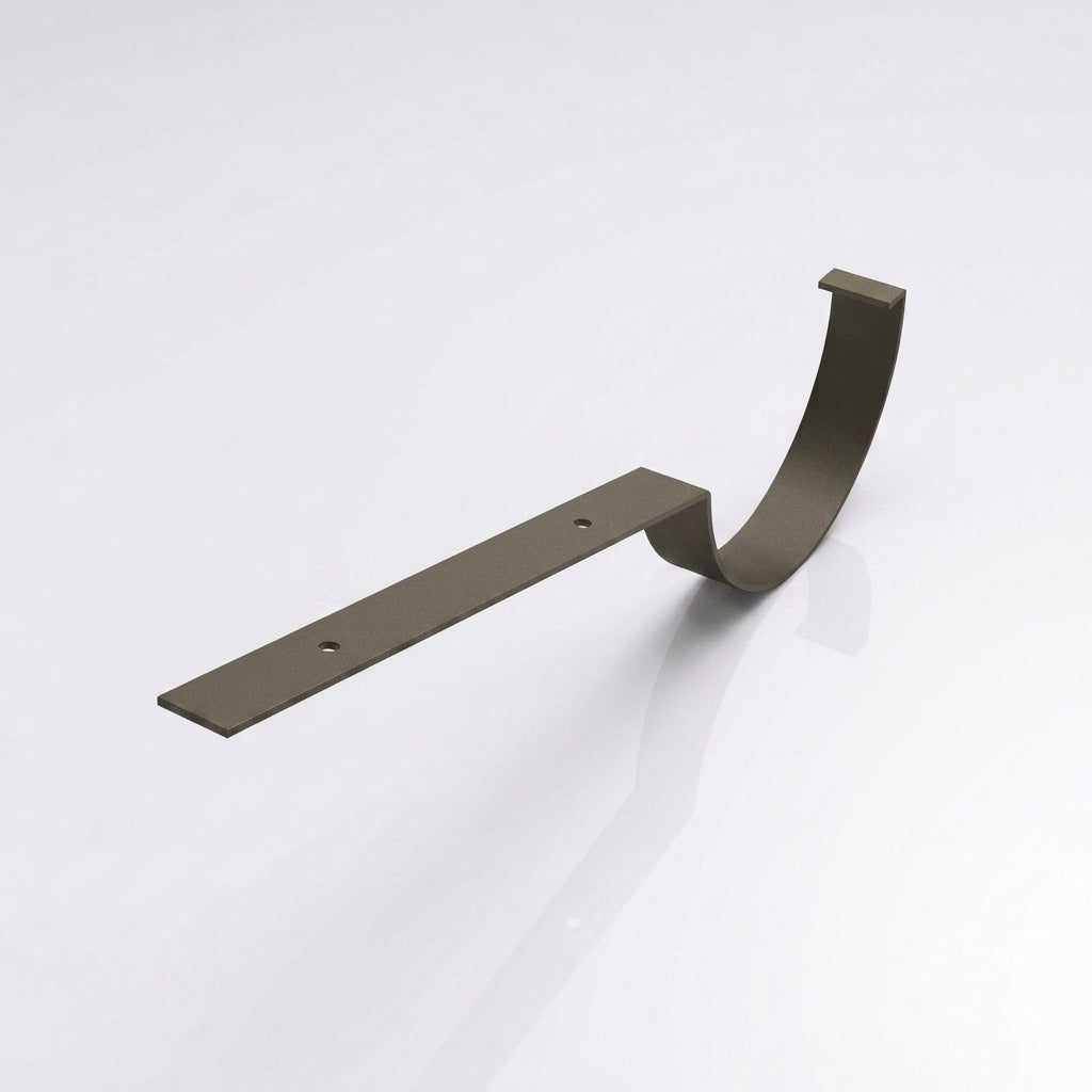 130mm Aluminium Gutter Top Rafter Bracket — RAL 7022