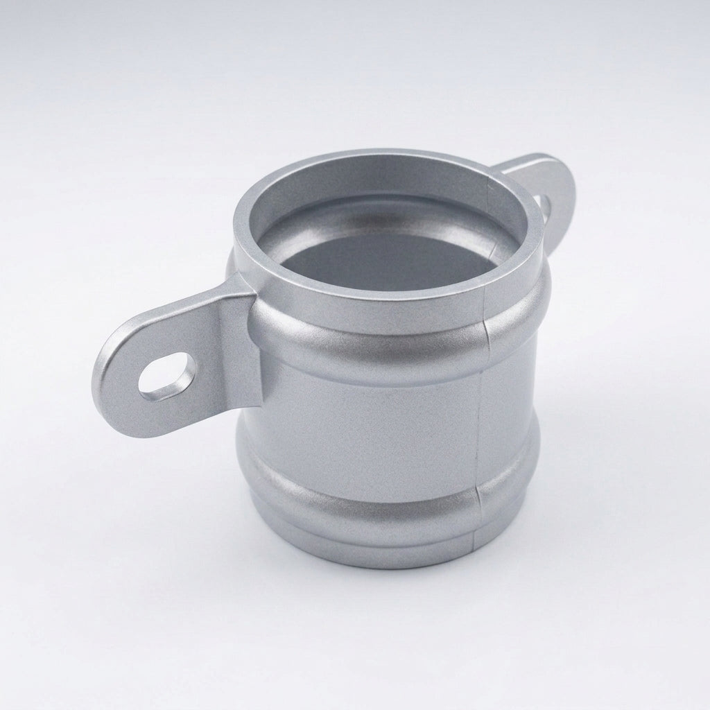 Traditional Downpipe Spare Socket Eared 76mm Diameter — RAL 9006