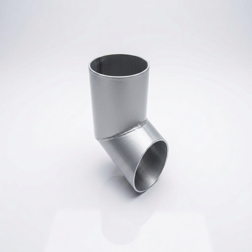 63mm Diameter Flush Joint Aluminium Downpipe Shoe — RAL 9006