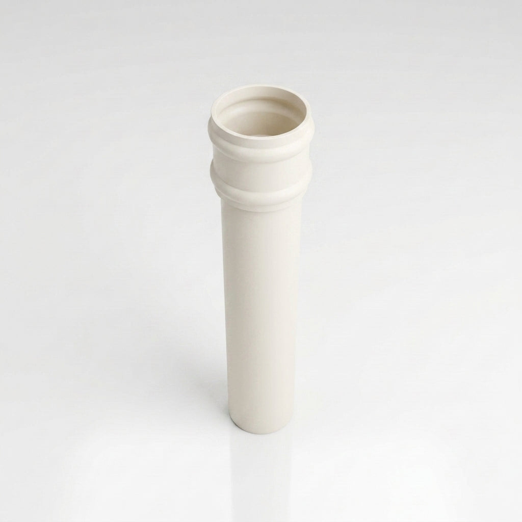 Traditional Non-Eared Downpipe 76mm Diameter × 3m Length — RAL 9010