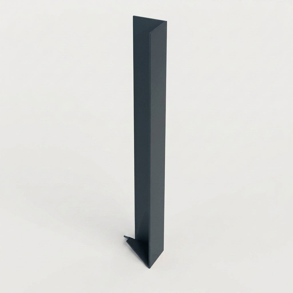 V Return Aluminium Fascia Angle Covers for Mitred Corners — RAL 7016 / 90 Deg External Angle