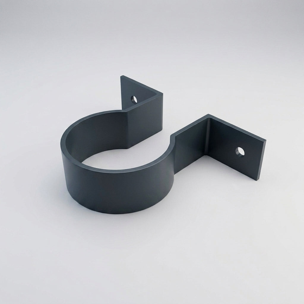 76mm Aluminium Downpipe Clip – Flush Joint — RAL 7016