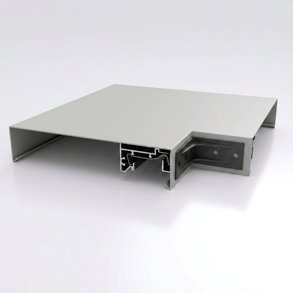 Aluminium Coping Angles 90° – Secret Fix Polyester Powder Coated — RAL 7035