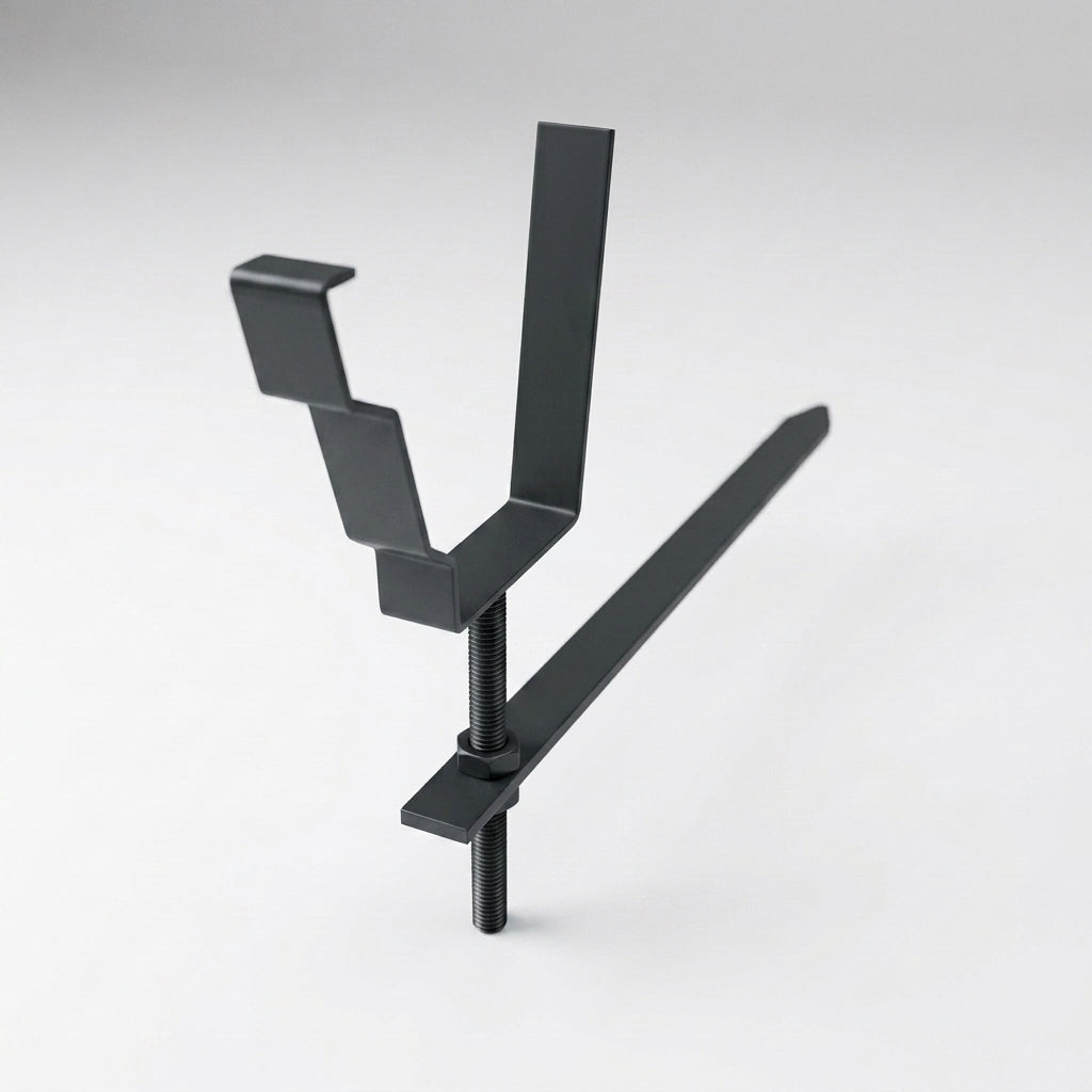 Moulded Ogee Gutter Rise and Fall Bracket 125 x 100mm — RAL 7021