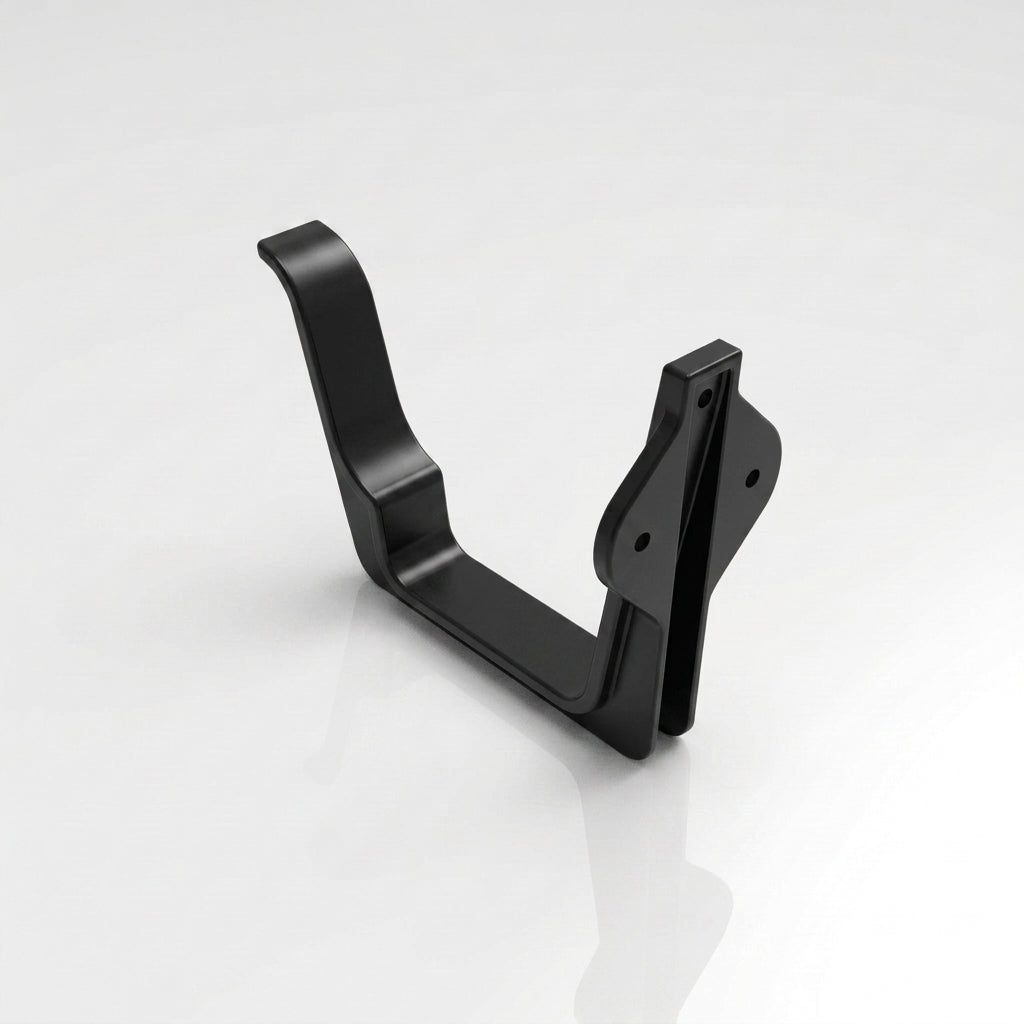 Moulded Ogee Gutter Fascia Bracket 125 x 100mm — RAL 9005