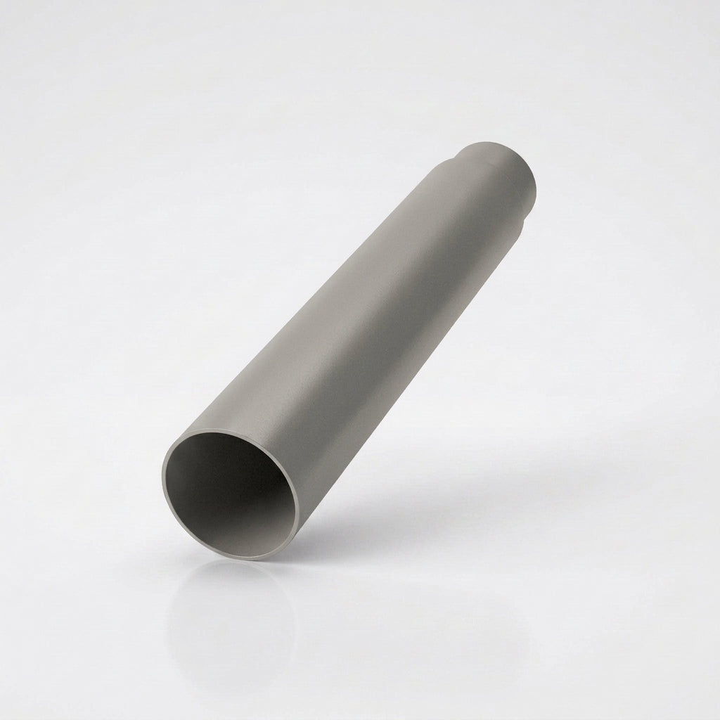 Flush Joint Aluminium Downpipe 63mm Diameter × 3m Length — RAL 7036