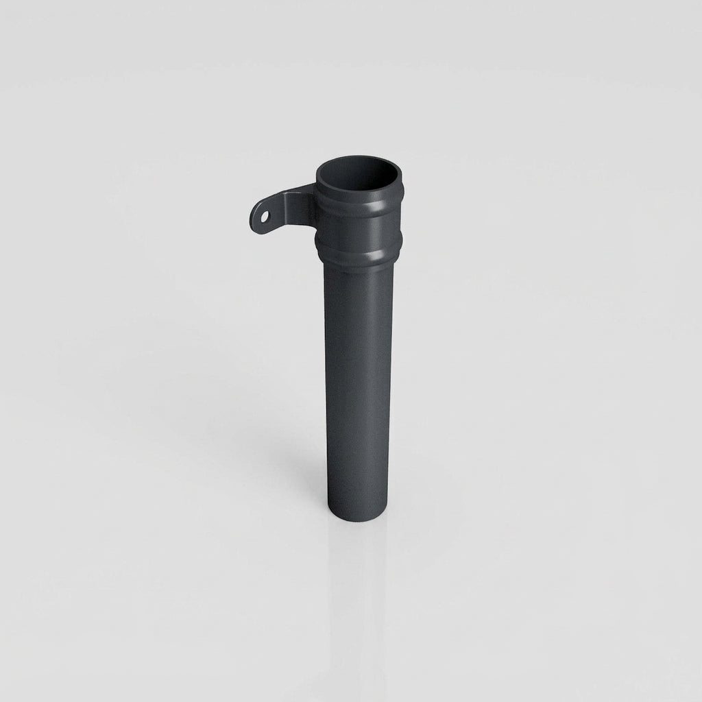 Traditional Aluminium Downpipe Sample — RAL 7016 / 63mmØ