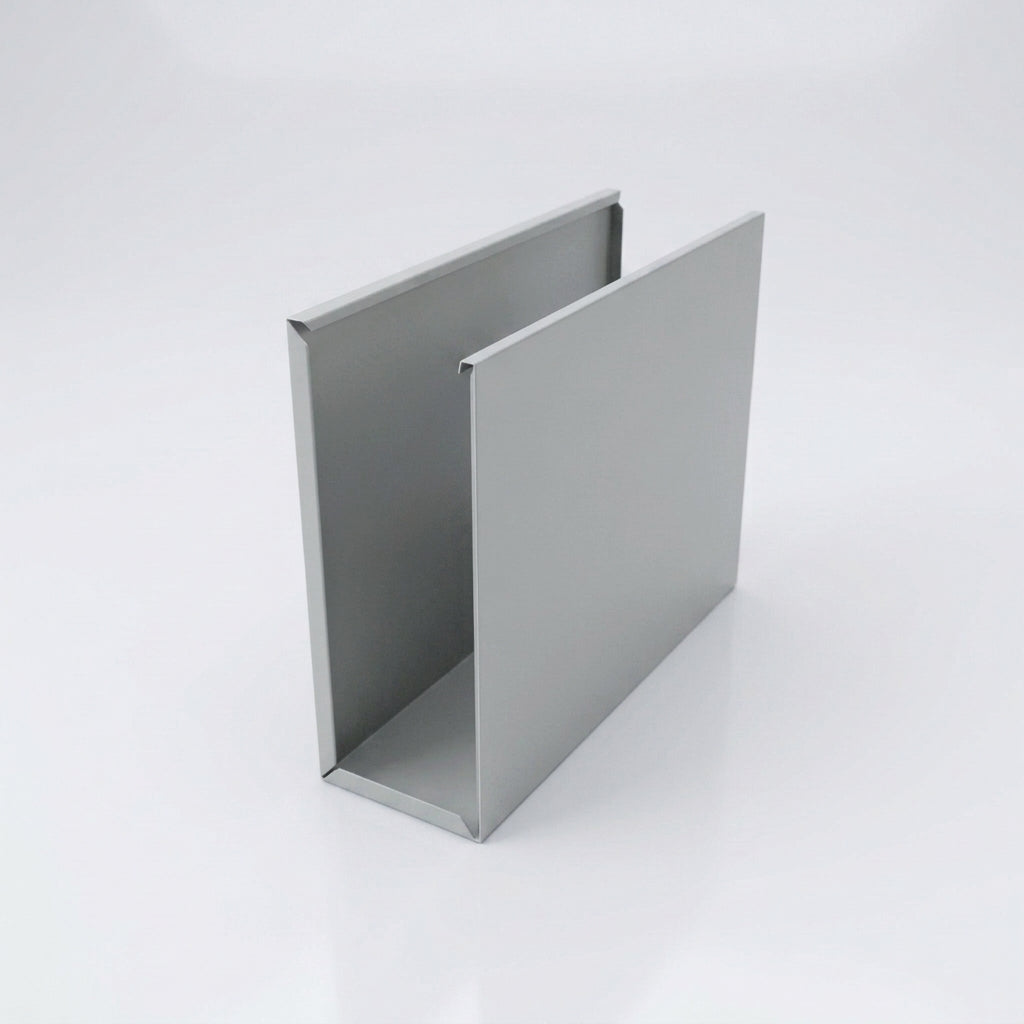 V Return Aluminium Fascia Board Gable Box Ends — RAL 7035