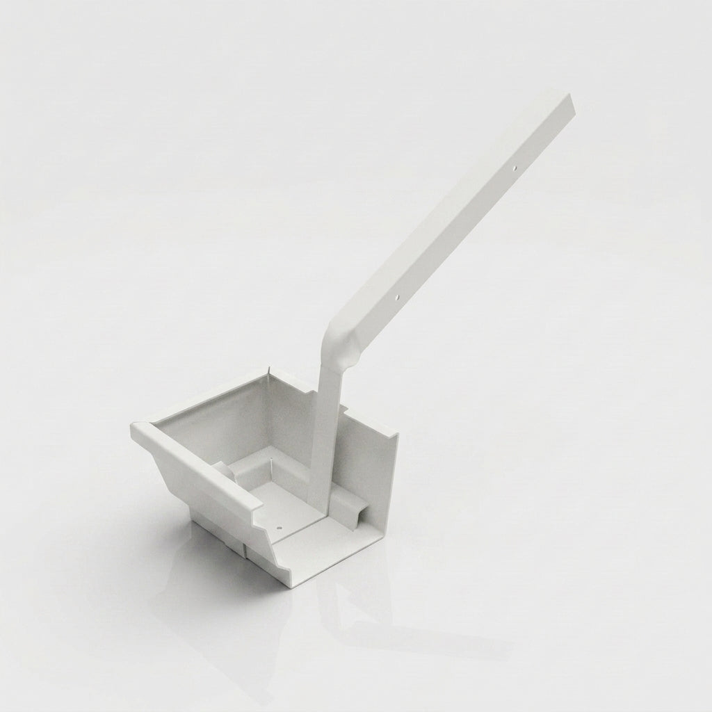 Moulded Ogee Gutter Side Rafter Bracket 125 x 100mm — RAL 9016