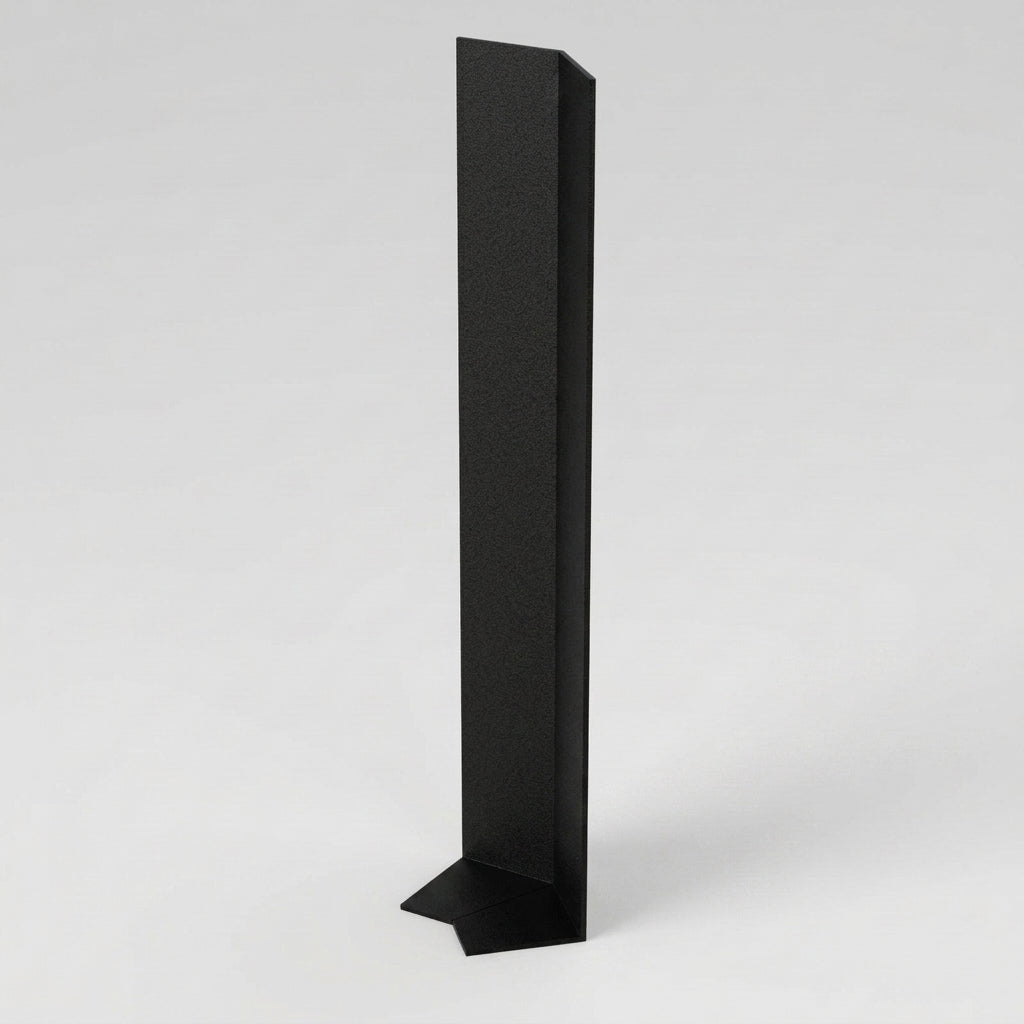 L Return Fascia Board Angle Covers – Aluminium Corner Fascia — Textured Black / 135 Deg External Angle