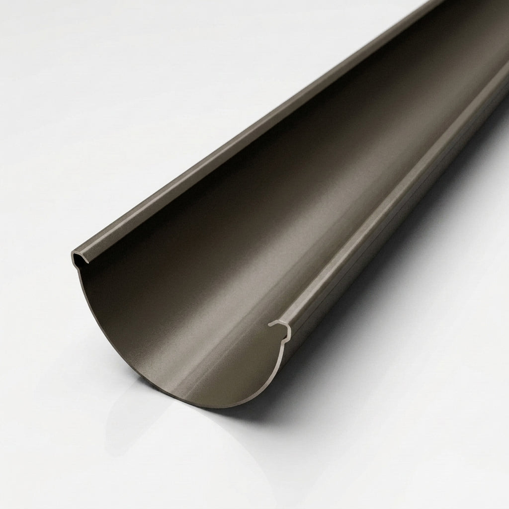 Deepflow Aluminium Gutter Length 130mm × 3m — RAL 7022