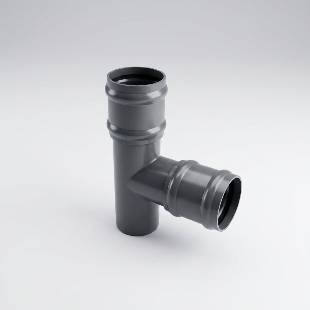 Traditional Aluminium Downpipe Branch 76mm Diameter (view 2)
