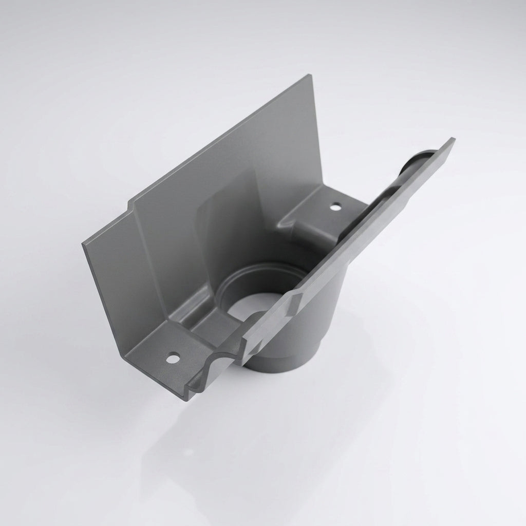 Moulded Ogee Gutter Outlet 76mm Diameter 125 x 100mm (view 2)
