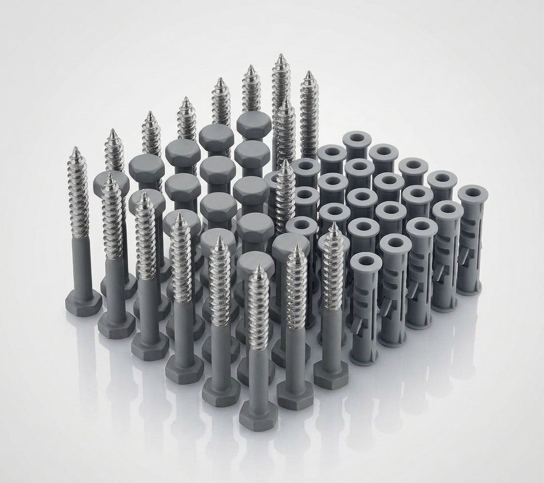 M8 x 70mm Hex Head Coach Screws, Stainless Steel (Pack of 50) — RAL 7037