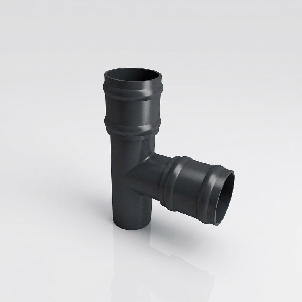 63mm Diameter Traditional Downpipe Branches 92.5° & 112.5° — RAL 7016 / 92.5 Degrees