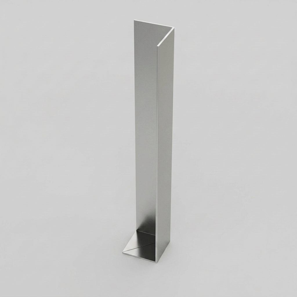 L Return Fascia Board Angle Covers – Aluminium Corner Fascia — RAL 9006 / 90 Deg External Angle