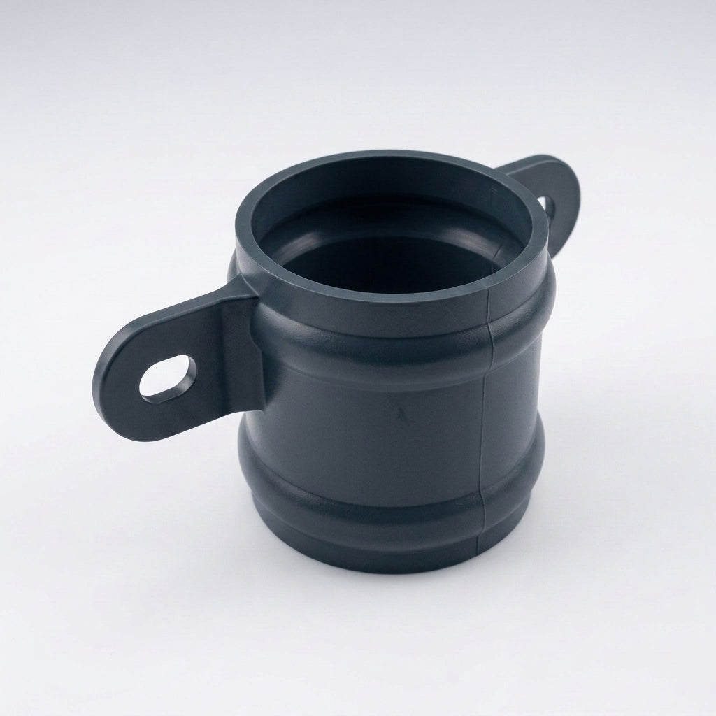 Traditional Downpipe Spare Socket Eared 76mm Diameter — RAL 7016