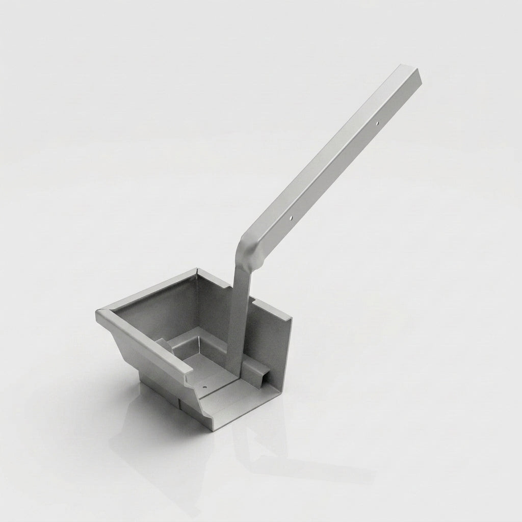 Moulded Ogee Gutter Side Rafter Bracket 125 x 100mm — RAL 9006