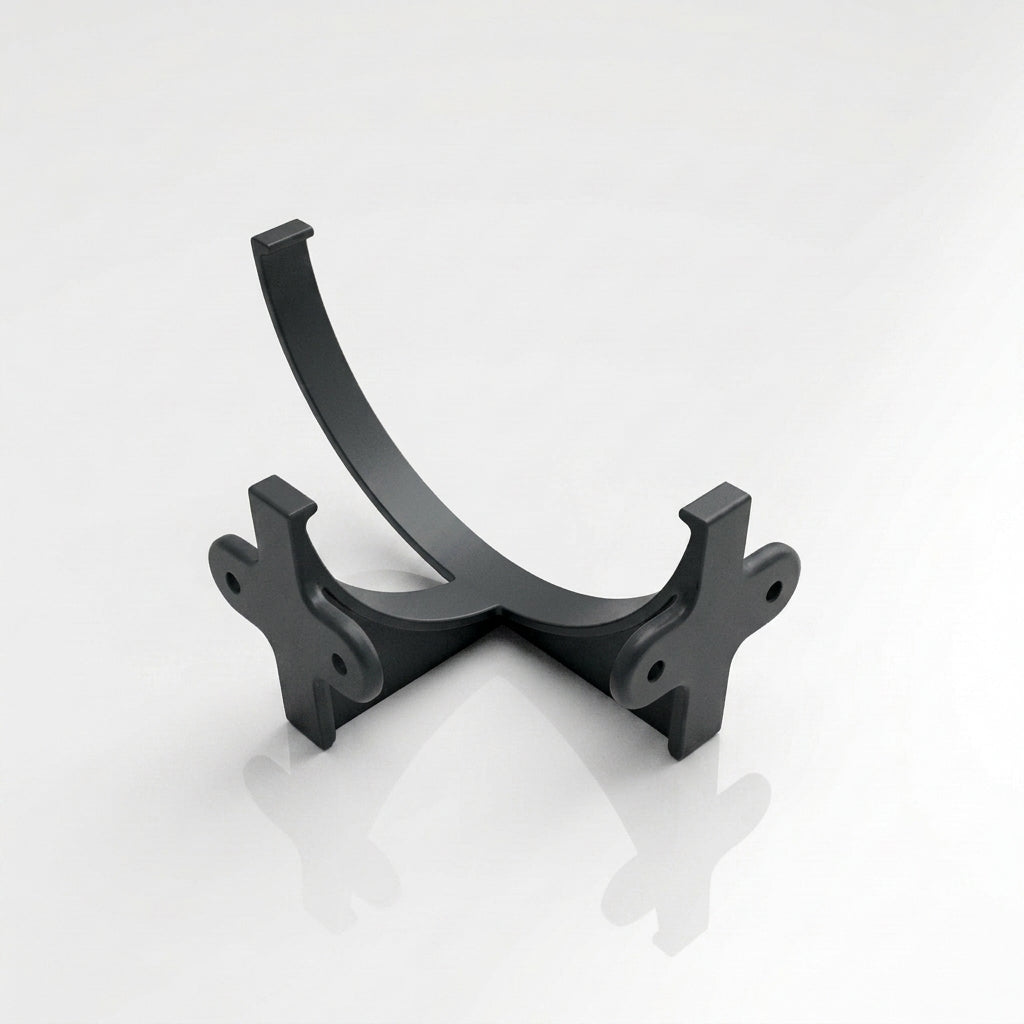 Half Round Aluminium Gutter Fascia Bracket 125mm — RAL 7021