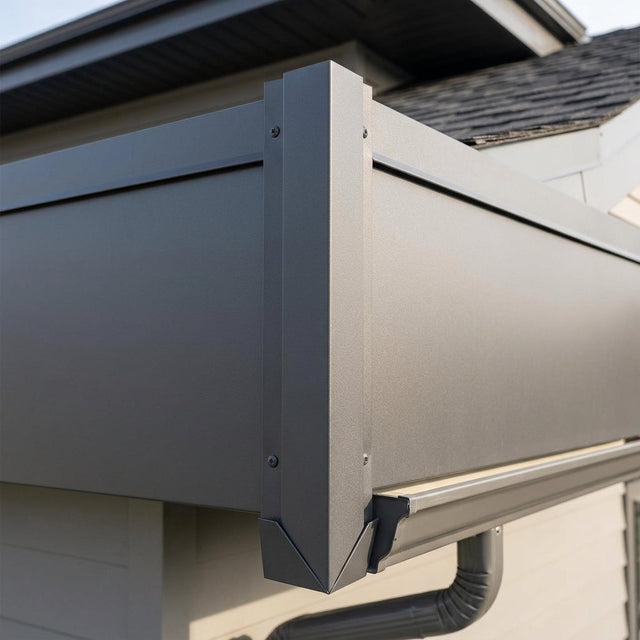V Return Aluminium Fascia Angle Covers for Mitred Corners