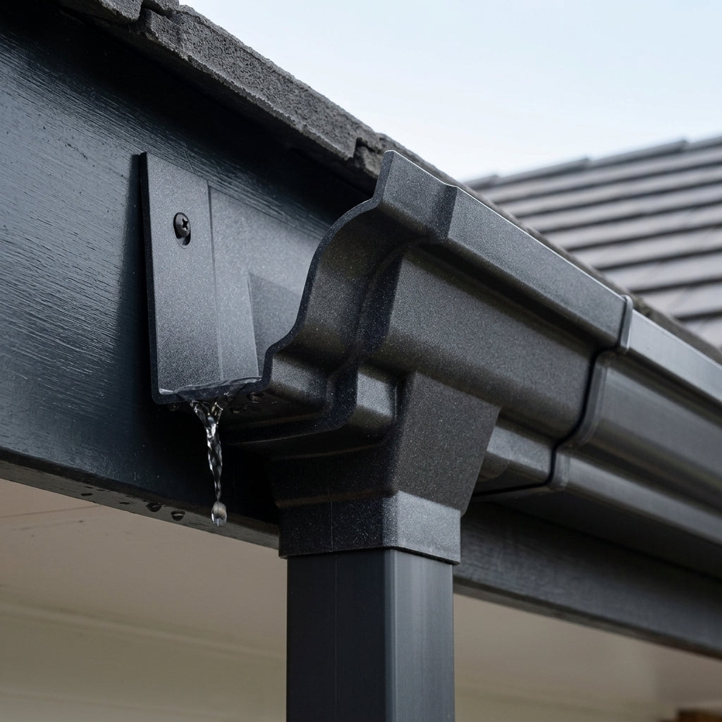 Moulded Ogee Gutter Outlet 72×72mm – 125×100mm Connection