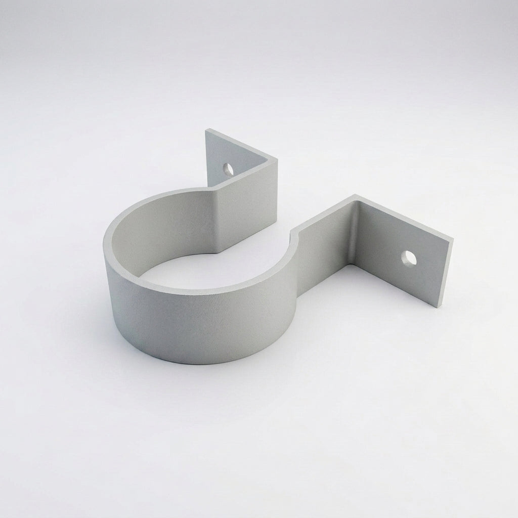 76mm Aluminium Downpipe Clip – Flush Joint — RAL 7035