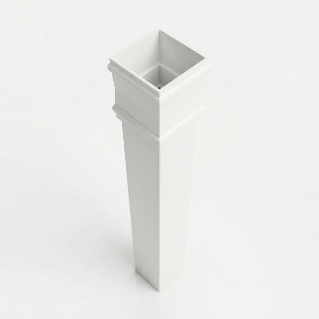 Traditional Downpipe Length 72x72mm x 3m Non-Eared Socket — RAL 9016