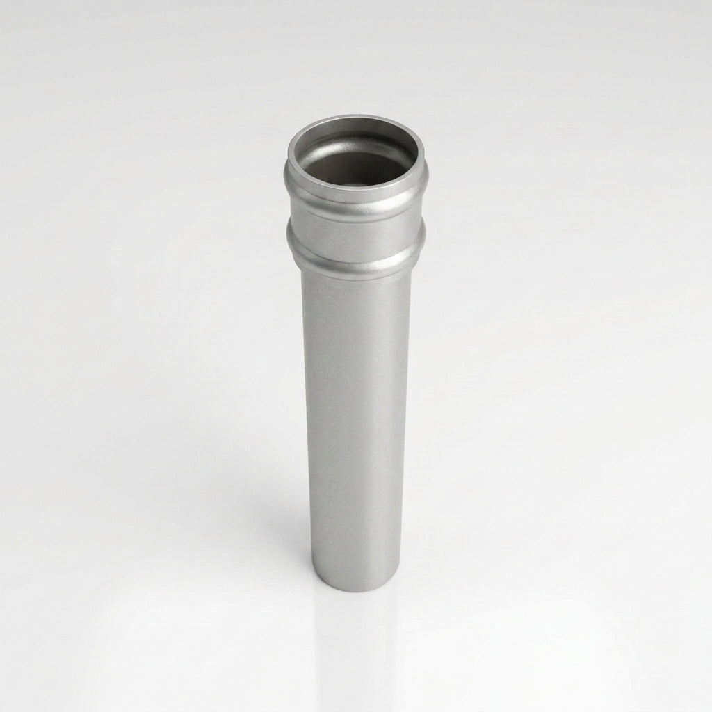 Traditional Non-Eared Downpipe 76mm Diameter × 3m Length — RAL 9006