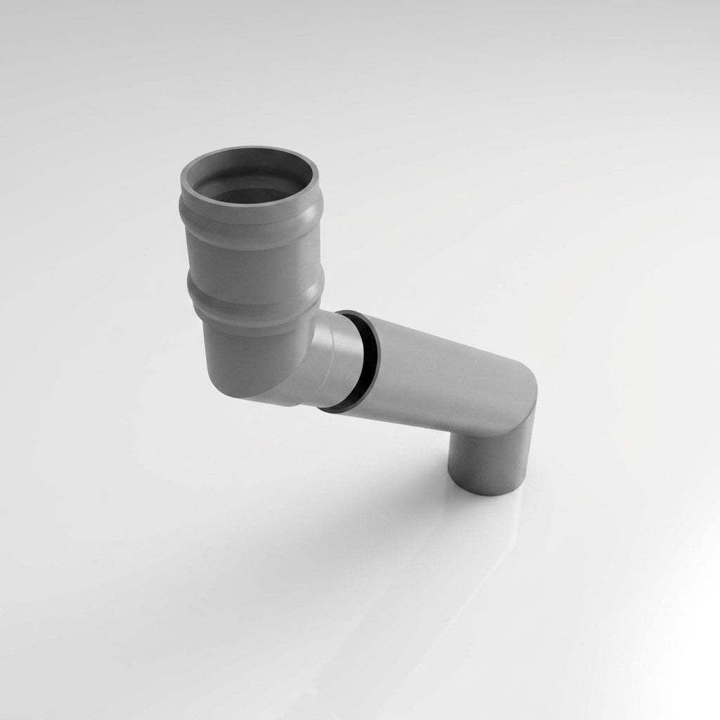 Traditional Adjustable Swanneck 63mm Diameter Aluminium Downpipe (view 2)