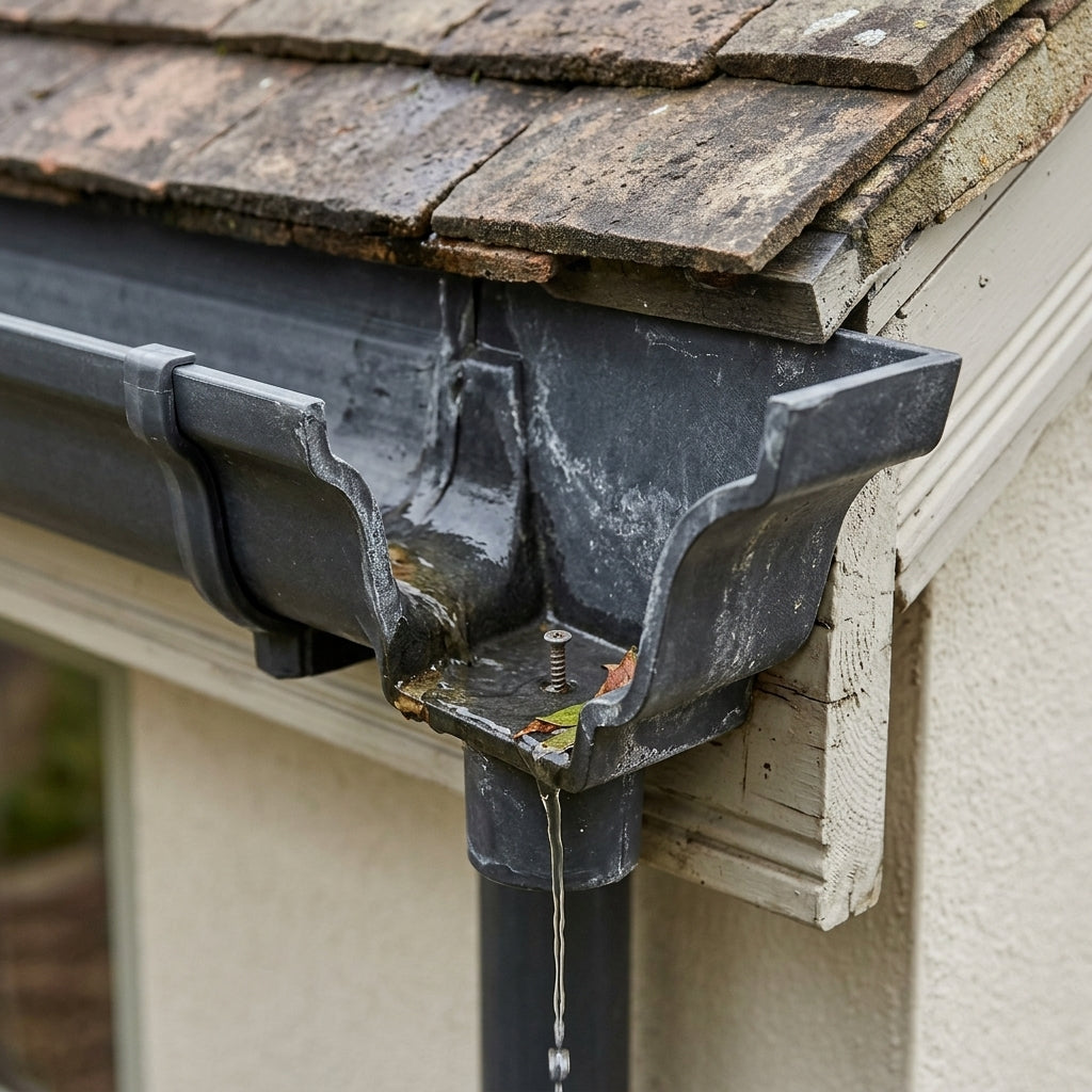 Moulded Ogee Gutter Right Hand Stop End 125 x 100mm