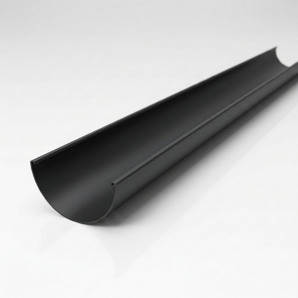 Half Round Aluminium Gutter 125mm x 3m Marine Grade — RAL 7021