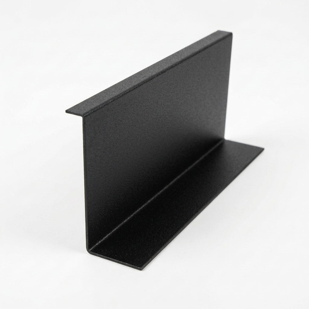 L Return Aluminium Fascia Board Gable Box Ends — Textured Black