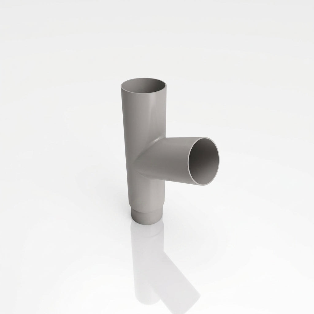 63mm Flush Joint Downpipe Branches – 92.5° or 112.5° Arms — RAL 7036 / 112.5 Deg