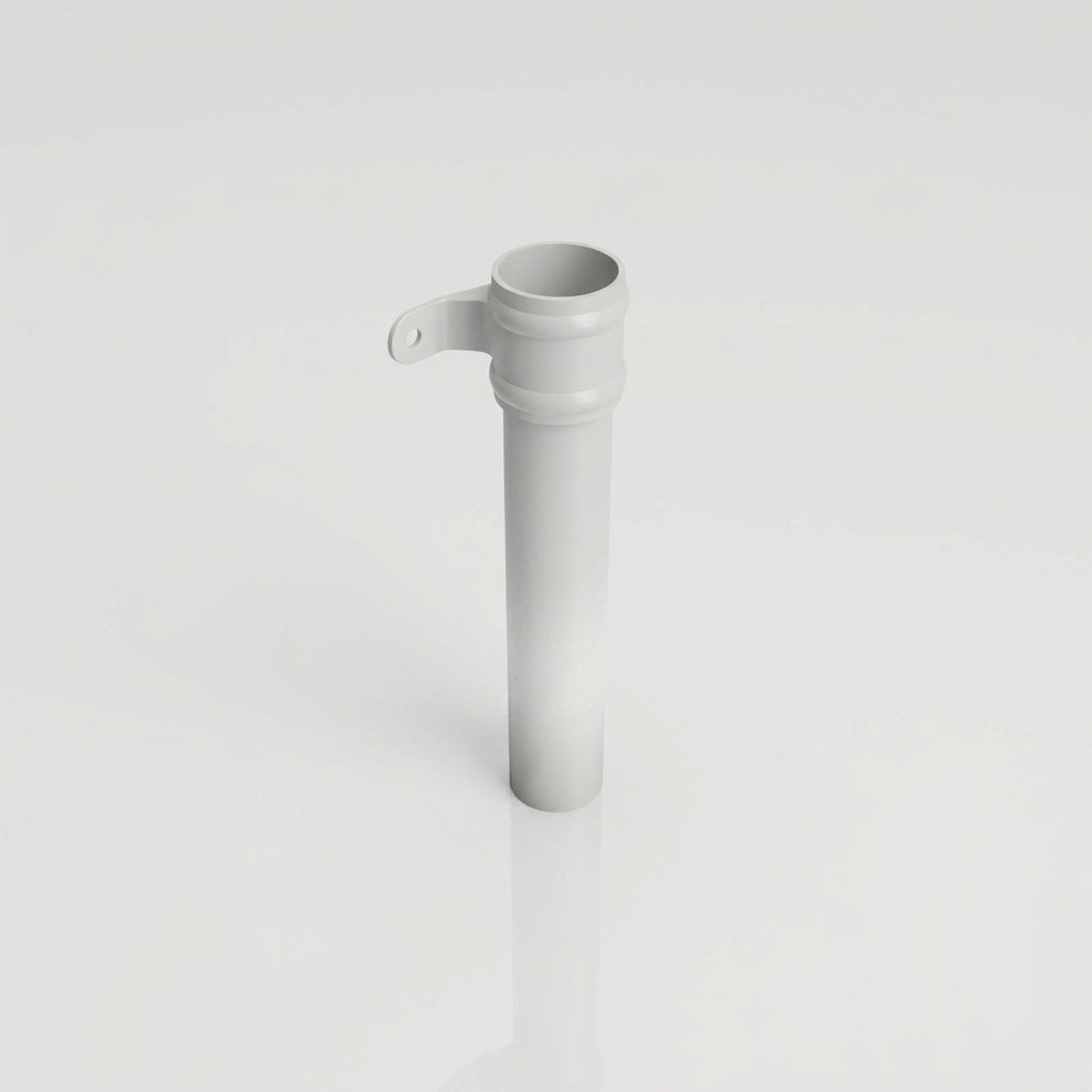 Traditional Aluminium Downpipe Sample — RAL 7035 / 63mmØ