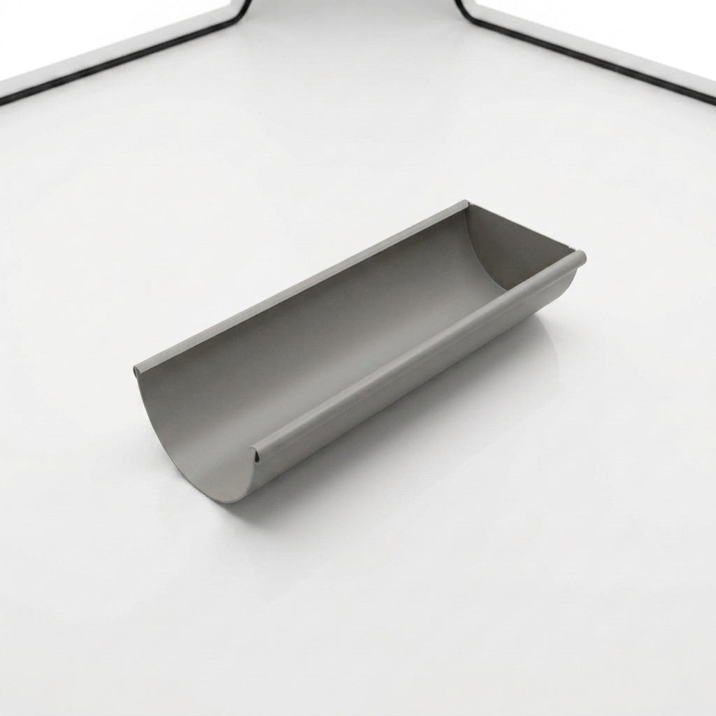 Aluminium Gutter Sample - Standard Profile — RAL 7036