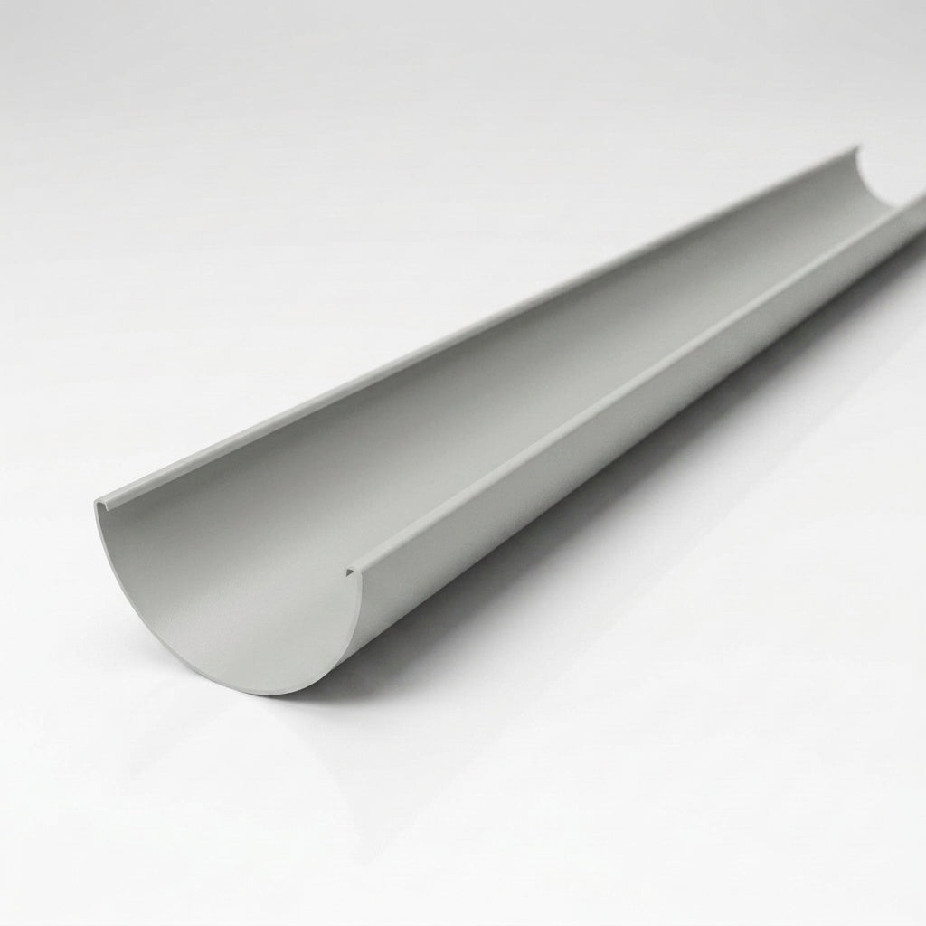 Half Round Aluminium Gutter 125mm x 3m Marine Grade — RAL 7035