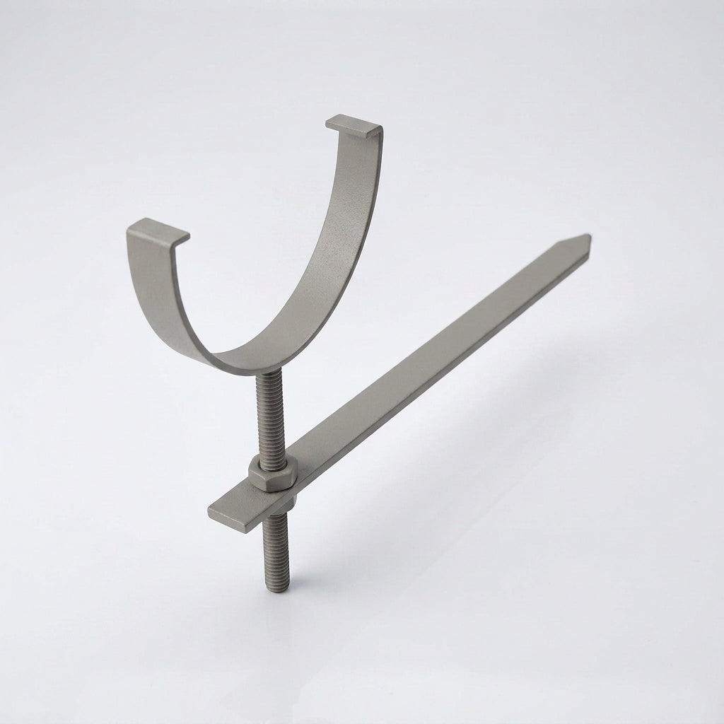 130mm Rise and Fall Gutter Bracket for Deepflow Aluminium System — RAL 7036